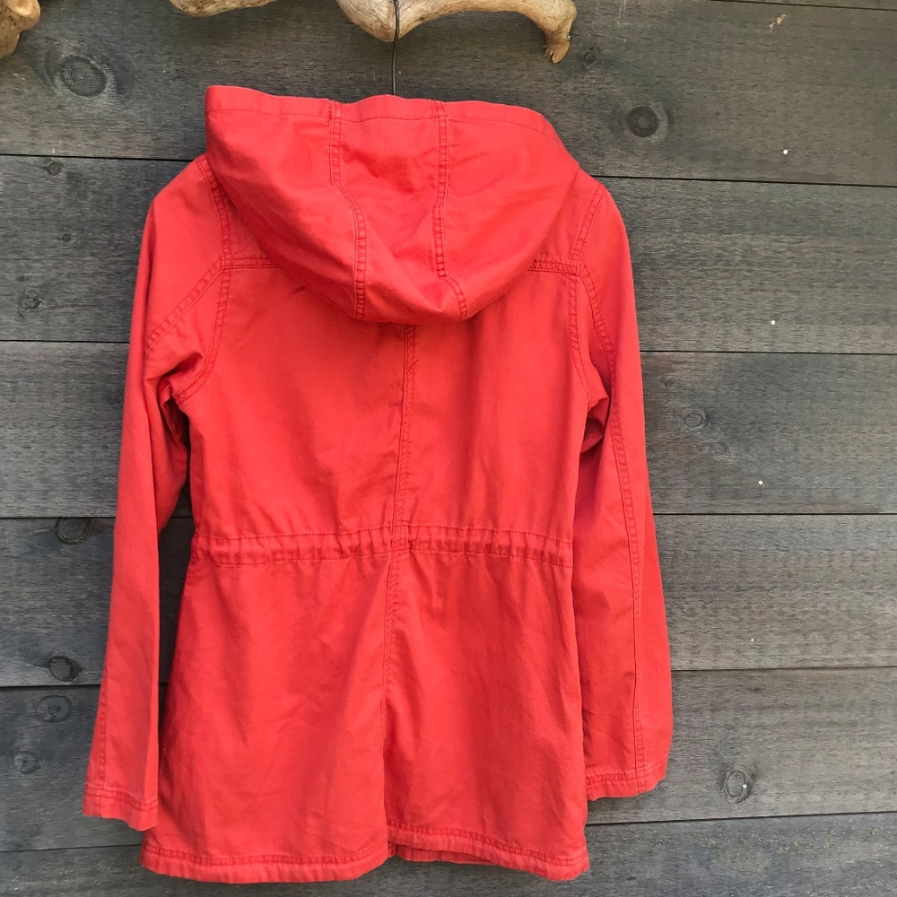 Mossimo Orange light parka jacket with hood S